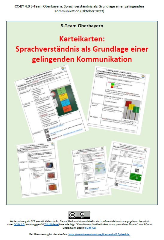 Karteikarten Sprachverständnis
