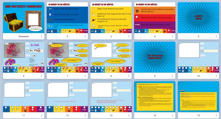 Überblick Wortschatz-Sammelbuch